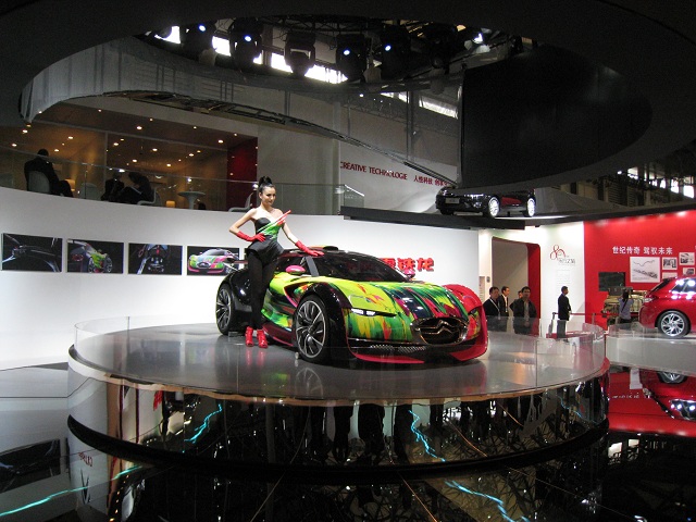 display car turntables in Shanghai motor show in 2011